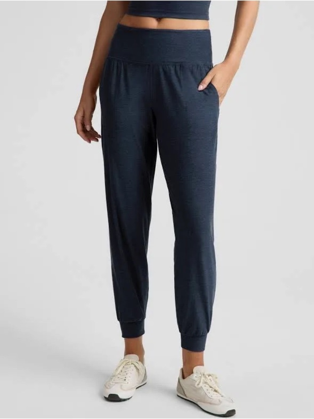 NWT: Beyond Yoga Midweight Spacedye Midi Jogger Nocturnal Navy – Multiple Sizes